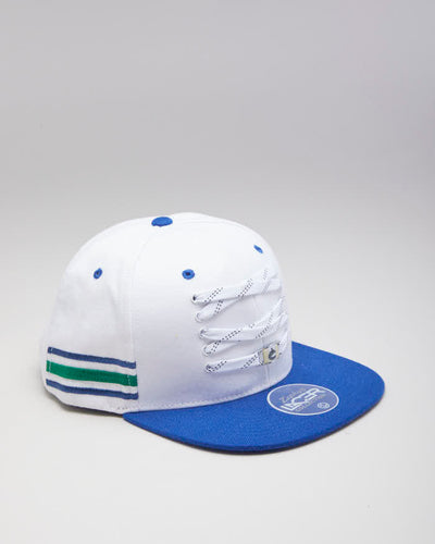 NHL Vancouver Canucks Lacer White And Blue Snapback Hat - Adjustable