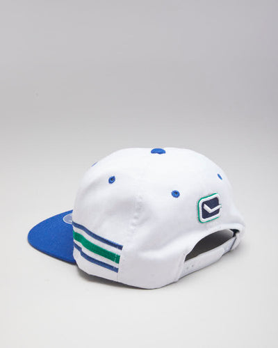 NHL Vancouver Canucks Lacer White And Blue Snapback Hat - Adjustable