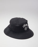 Stussy Black Bucket Hat - S/M