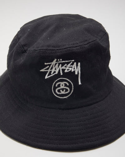 Stussy Black Bucket Hat - S/M