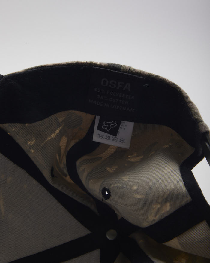 Vintage Y2K Fox Racing Camo Snapback - OS