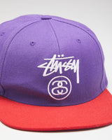 Starter The Natural Stussy Purple &amp; Red Snapback