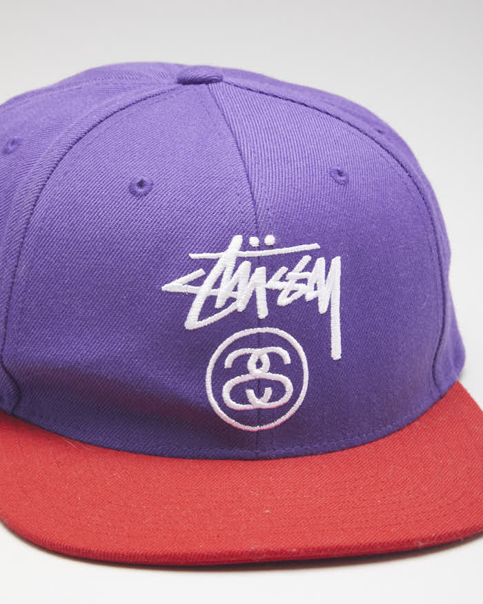 Starter The Natural Stussy Purple &amp; Red Snapback
