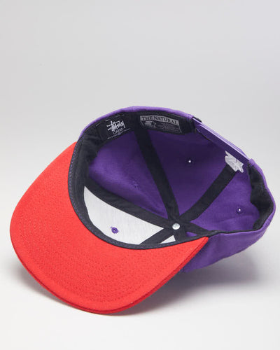 Starter The Natural Stussy Purple & Red Snapback