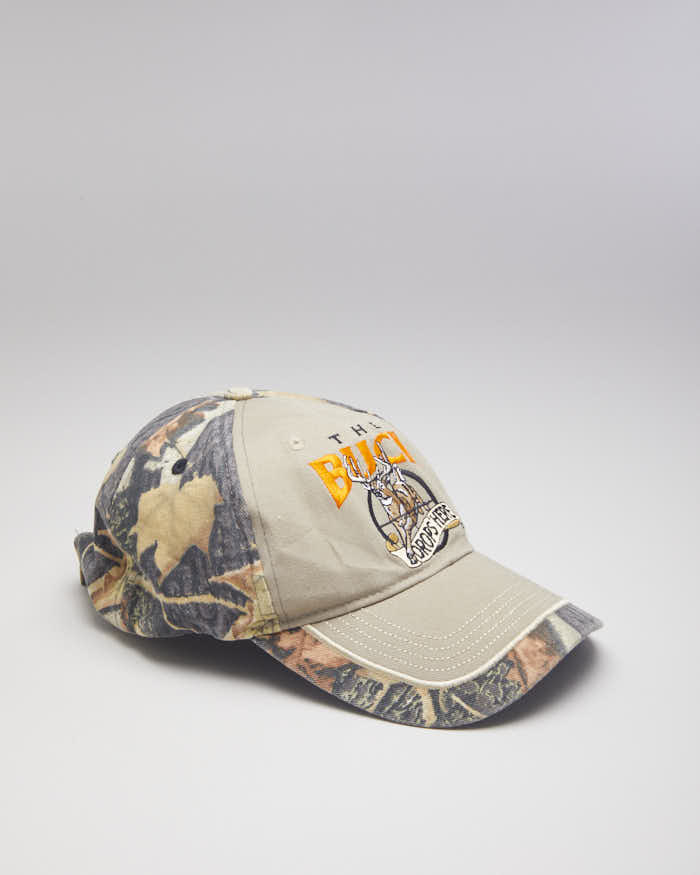 Y2k 00s 'The Buck Drops Here' Real Tree Baseball Cap