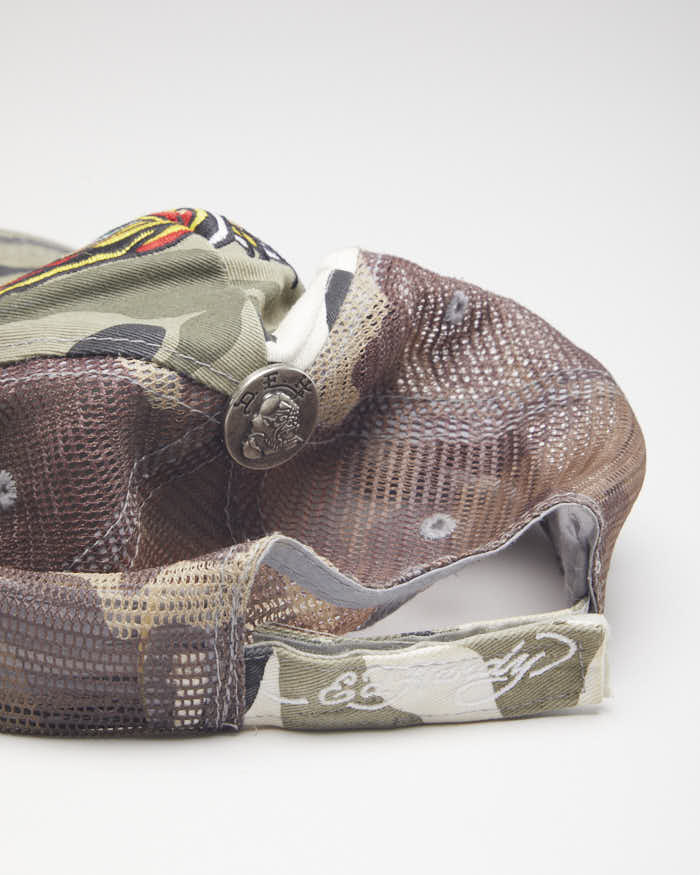 Y2k 00s Ed Hardy Camouflage Trucker Hat