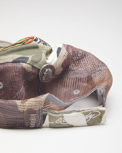 Y2k 00s Ed Hardy Camouflage Trucker Hat