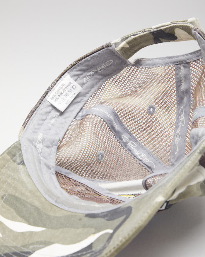 Y2k 00s Ed Hardy Camouflage Trucker Hat