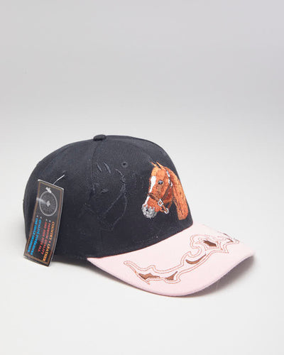 Deadstock Country Leather Horse Baseball Cap