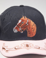Deadstock Country Leather Horse Baseball Cap
