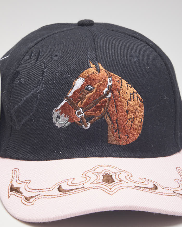 Deadstock Country Leather Horse Baseball Cap