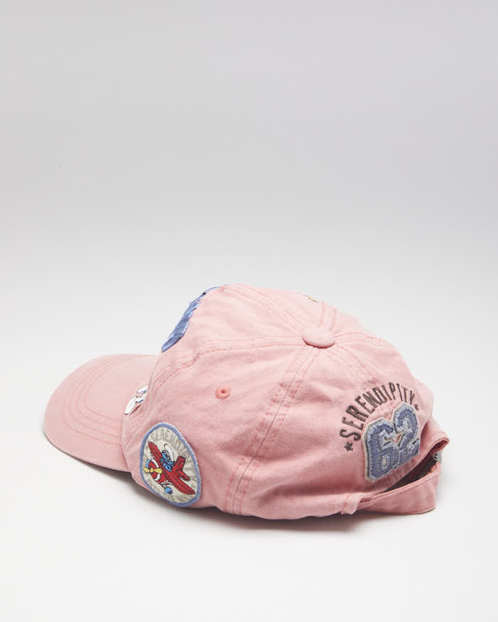 Vintage Whole Hauss Pink Smurf Baseball Cap