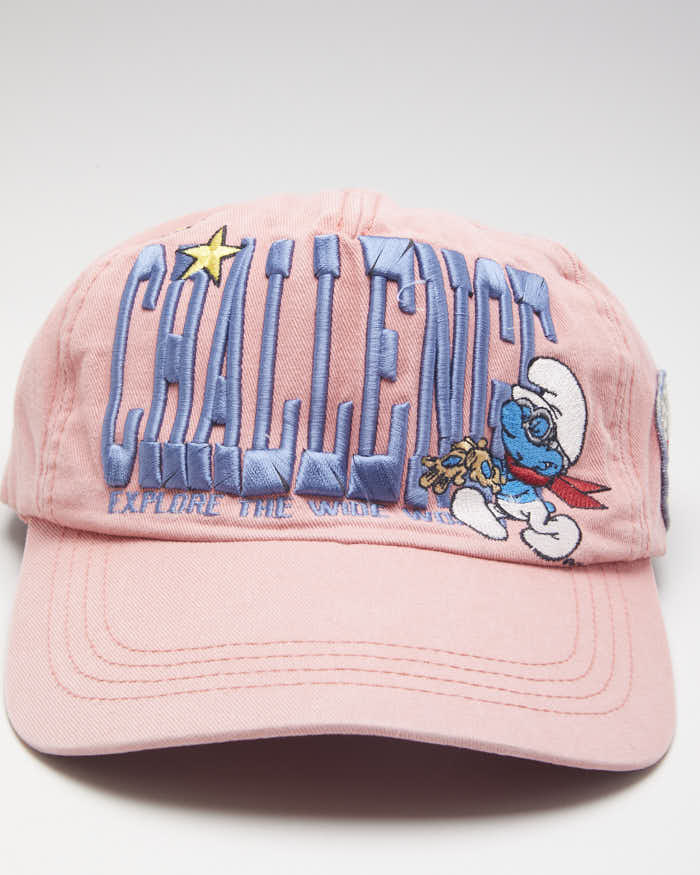 Vintage Whole Hauss Pink Smurf Baseball Cap