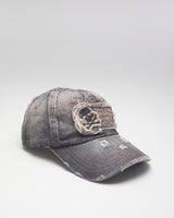 Y2k 00s Distressed Denim Baseball Cap