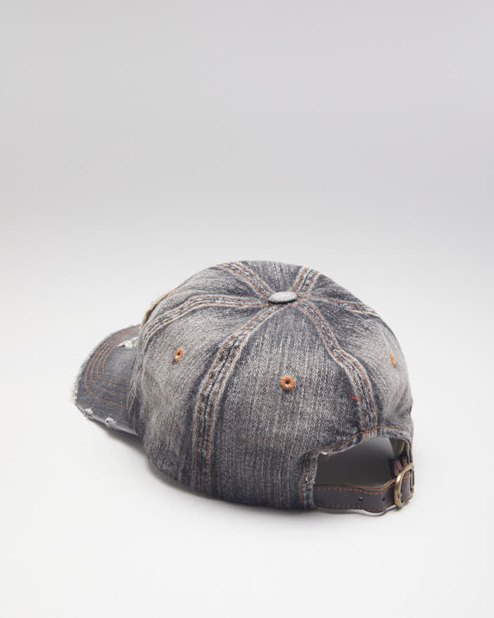 Y2k 00s Distressed Denim Baseball Cap