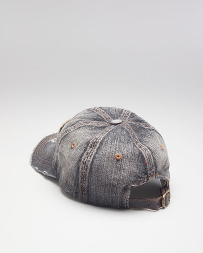 Y2k 00s Distressed Denim Baseball Cap