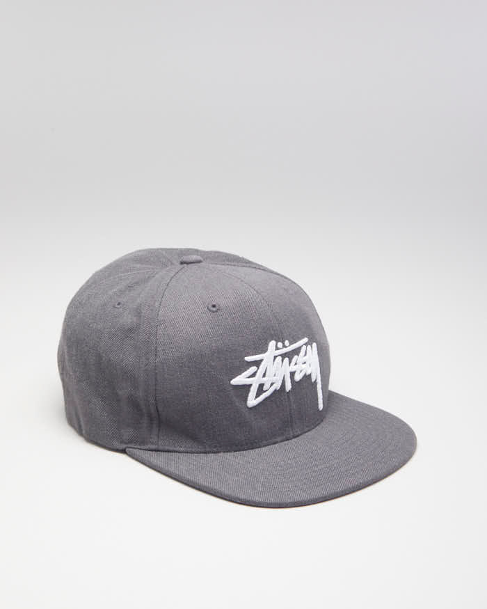 Stussy Grey Logo Snapback