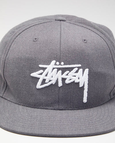 Stussy Grey Logo Snapback