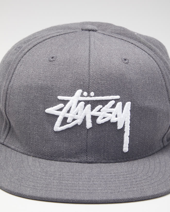 Stussy Grey Logo Snapback