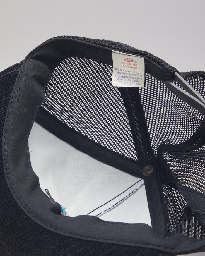 Black Corduroy Trucker Hat