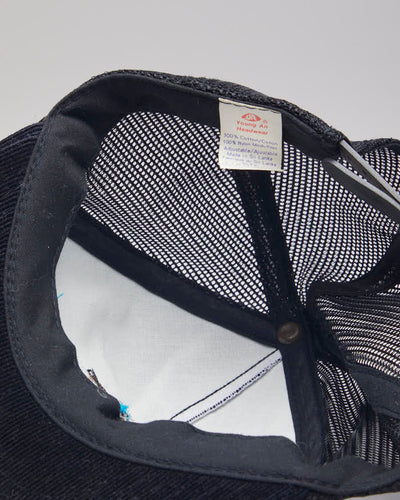 Black Corduroy Trucker Hat