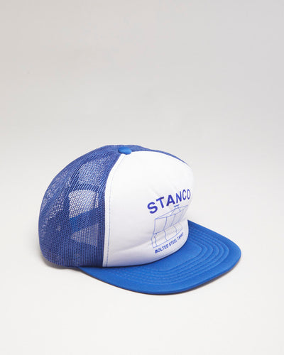 Y2k 00s Stanco Blue & white Trucker Cap