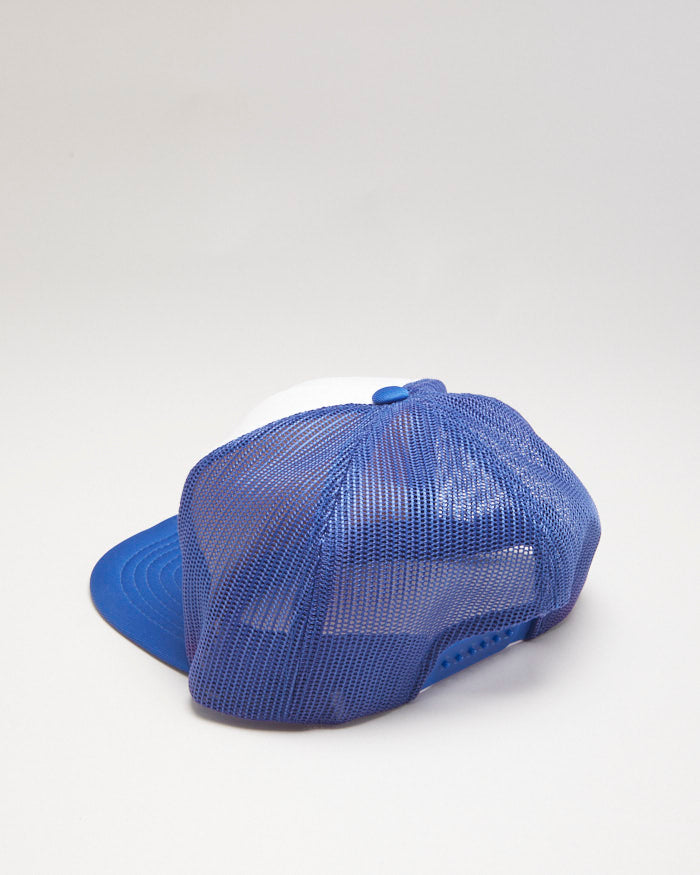 Y2k 00s Stanco Blue &amp; white Trucker Cap