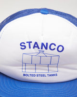 Y2k 00s Stanco Blue &amp; white Trucker Cap