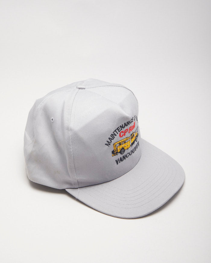 Y2k 00s CP Rail Grey 5 Panel Cap