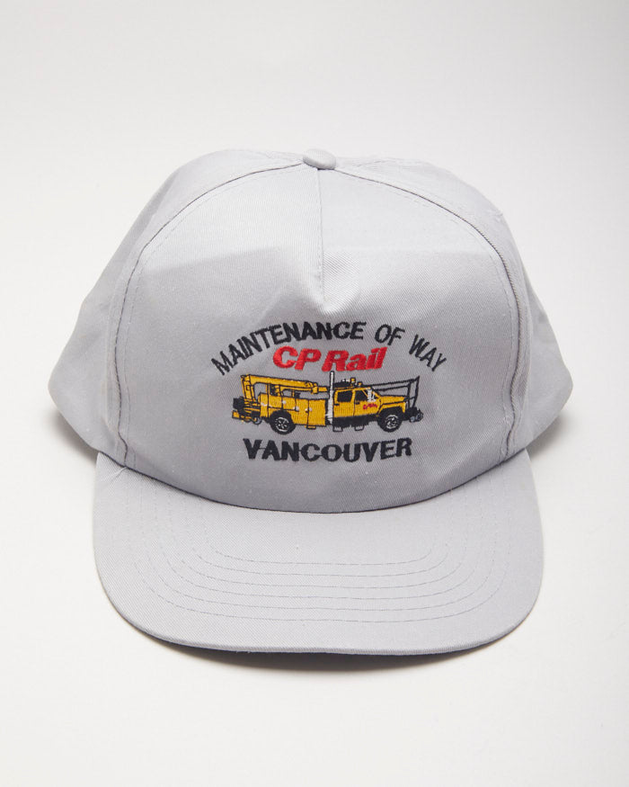 Y2k 00s CP Rail Grey 5 Panel Cap
