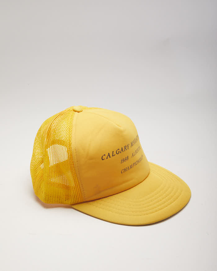 Vintage 80's Calgary Marathon Trucker Cap - OS