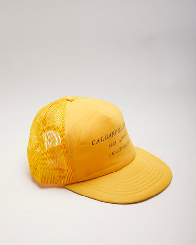Vintage 80's Calgary Marathon Trucker Cap - OS