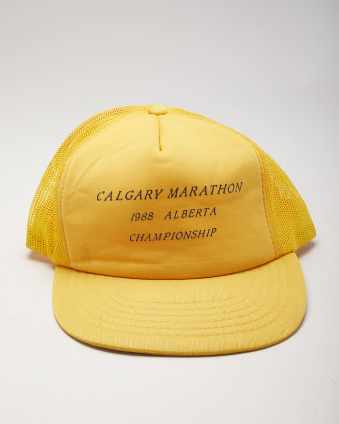 Vintage 80's Calgary Marathon Trucker Cap - OS