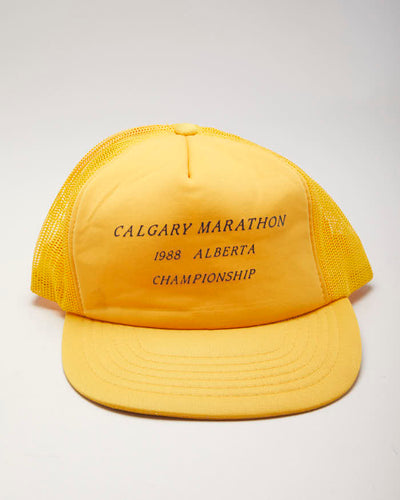 Vintage 80's Calgary Marathon Trucker Cap - OS