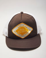 Vintage 90's Patch Brown Trucker Cap - OS