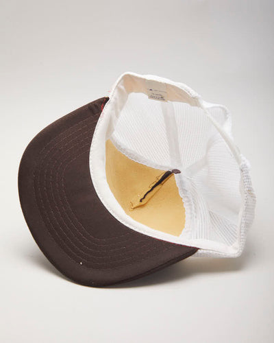 Vintage 90's Patch Brown Trucker Cap - OS