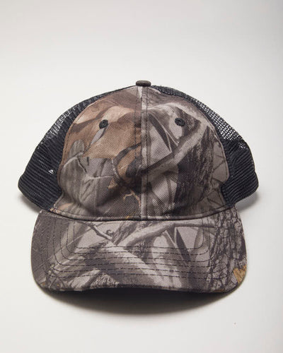 Vintage Y2K Real Camo Blank Trucker Cap - OS