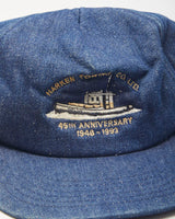 Vintage 80's Embroidered Denim Snapback Cap - OS