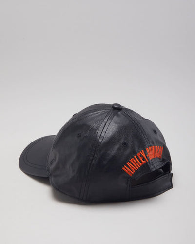 Vintage 90's Leather Harley Davidson Cap - OS