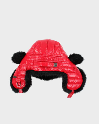 Red Faux Fur Trapper Hat