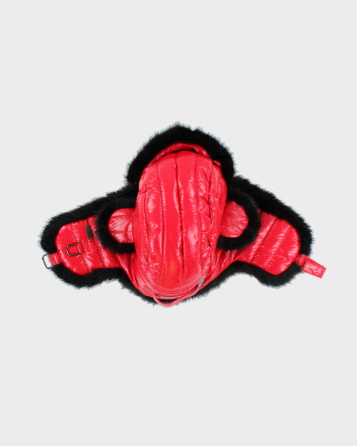 Red Faux Fur Trapper Hat