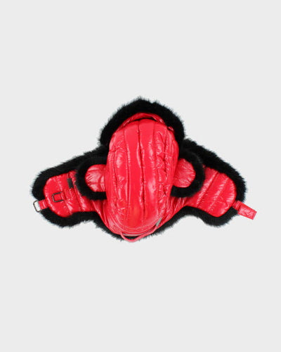 Red Faux Fur Trapper Hat