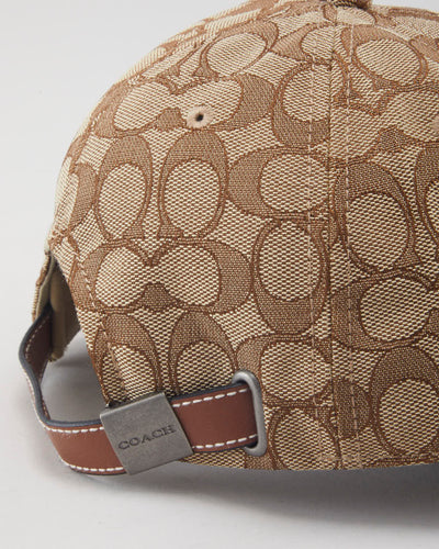 Vintage Y2K Coach Monogram Baseball Cap - OS