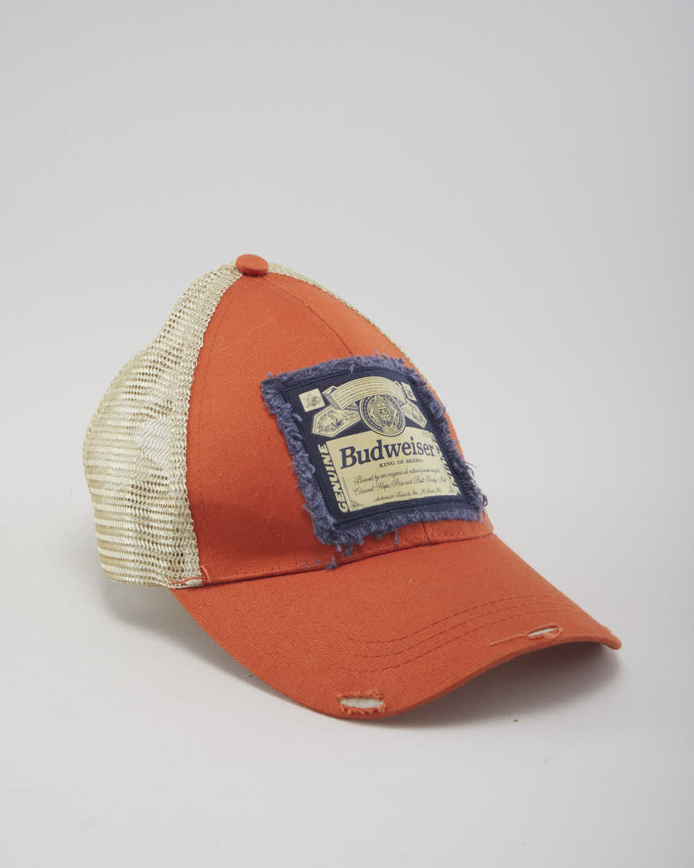 Vintage 2000's Budweiser Pre-Distressed Trucker Cap - OS