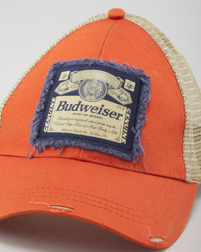 Vintage 2000's Budweiser Pre-Distressed Trucker Cap - OS