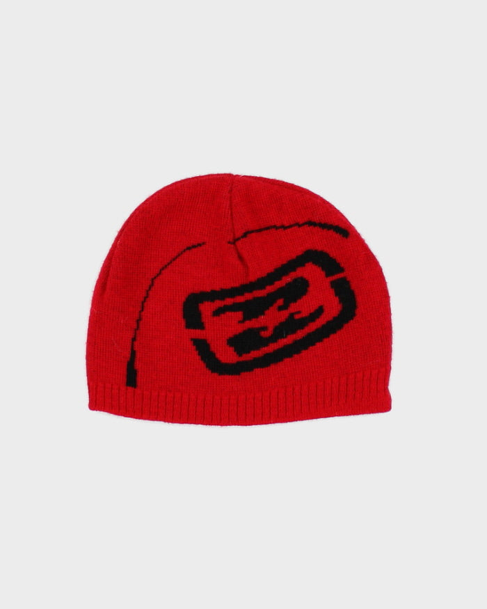 Vintage Y2K Bilabong Patterned Skull Toque Beanie - OS