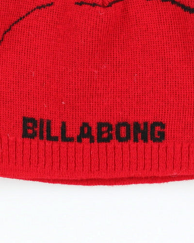 Vintage Y2K Bilabong Patterned Skull Toque Beanie - OS