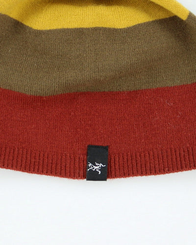 Vintage Arc'teryx Striped Skull Toque Beanie - OS