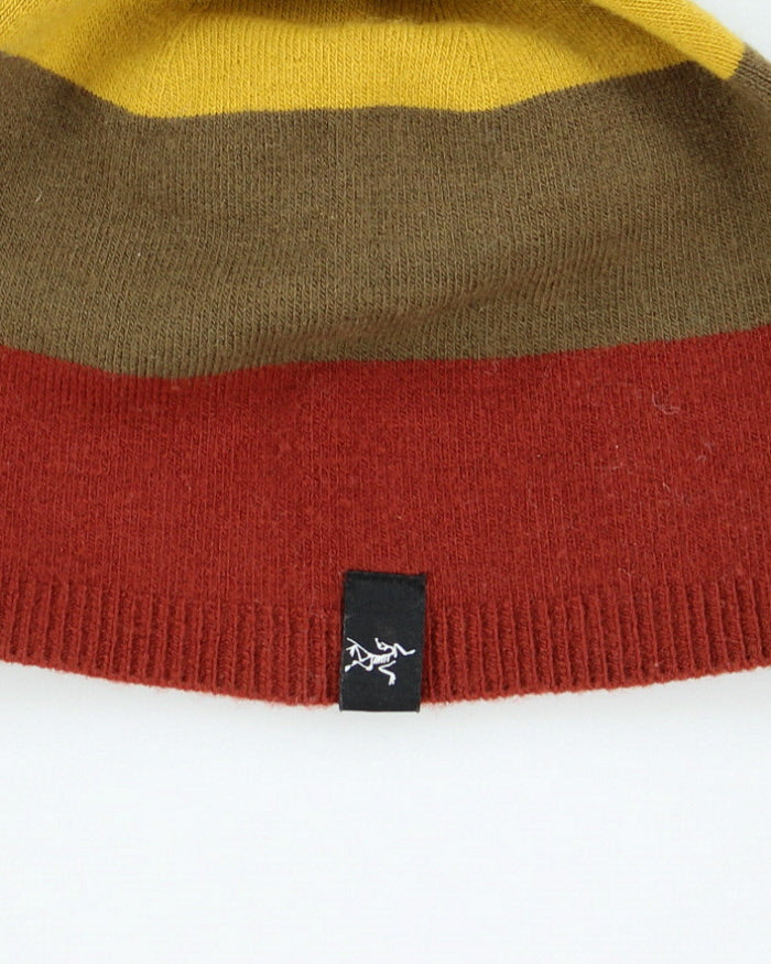 Vintage Arc'teryx Striped Skull Toque Beanie - OS
