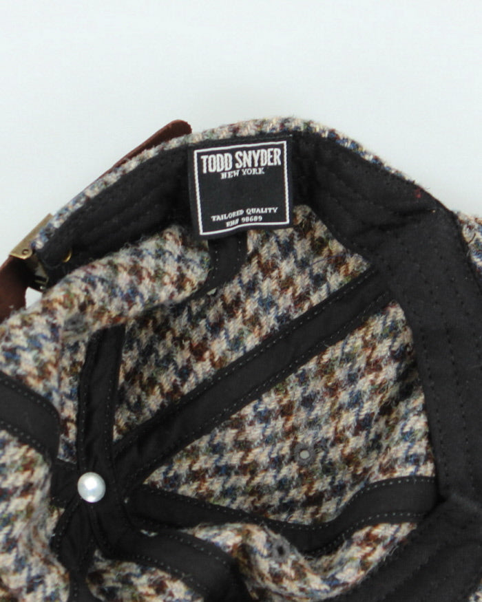 Vintage Todd Snyder Woolen Patterned Strap Back Cap - OS